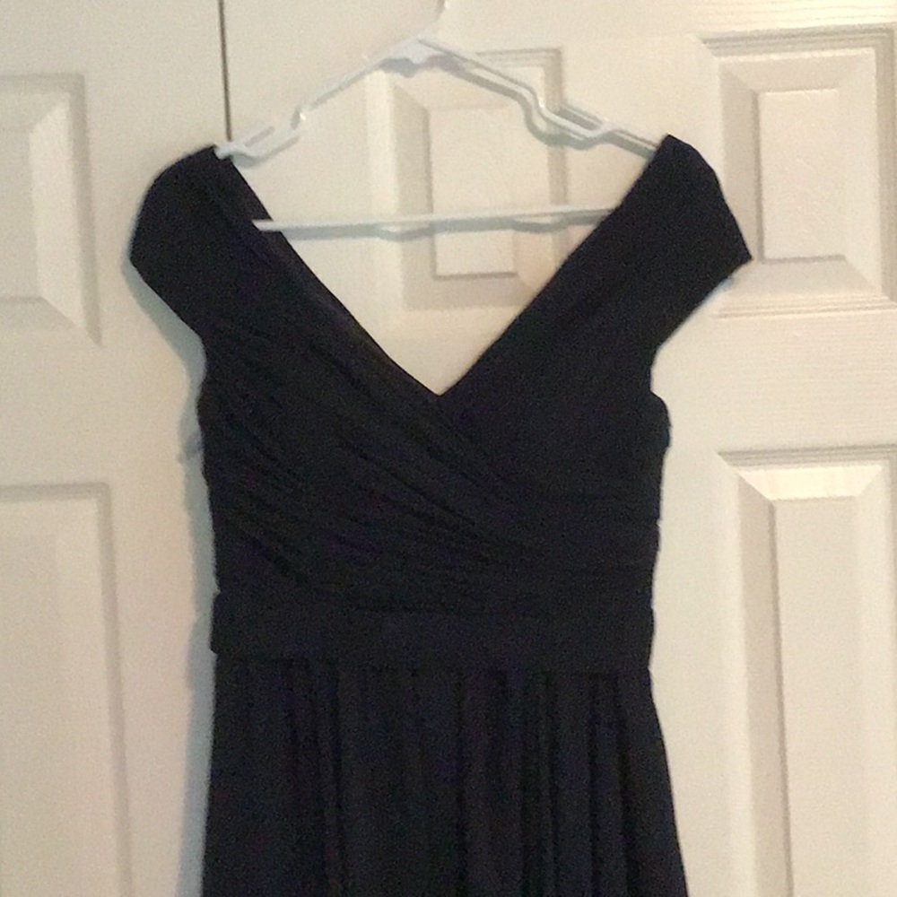 Midnight blue evening gown